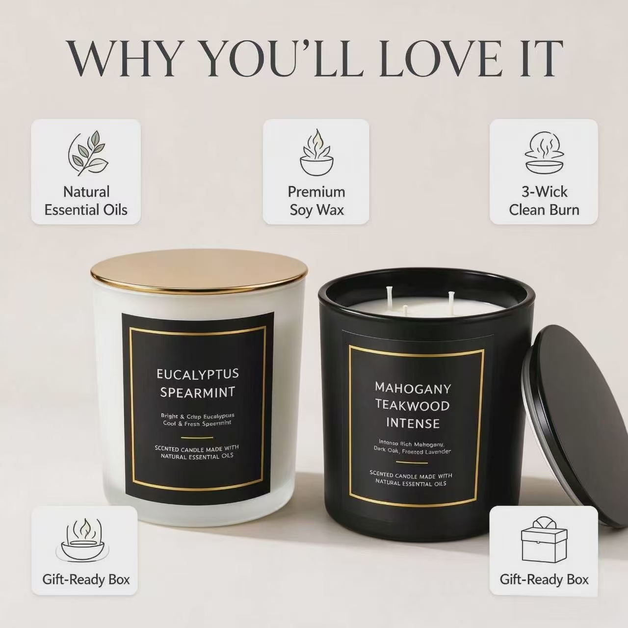 Scented Candles Romantic Air F - огляд і ціна Home Fragrance Usa